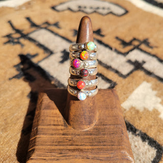 The Jazz Opal Stacker Ring