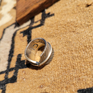 The Rhett Feather Ring - sz 6.75