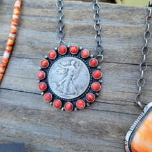 Load image into Gallery viewer, The Liberty Coin Cluster Necklace - Spiny