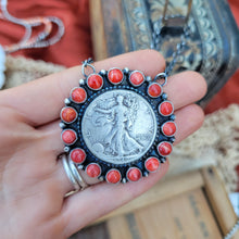Load image into Gallery viewer, The Liberty Coin Cluster Necklace - Spiny