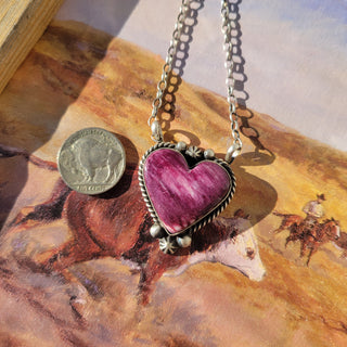 The Bartlett Heart Necklaces- Spiny Oyster