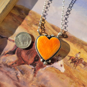 The Bartlett Heart Necklaces- Spiny Oyster