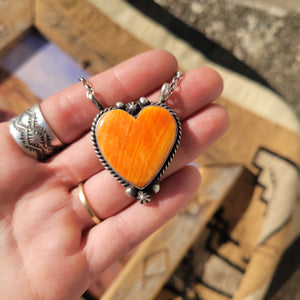The Bartlett Heart Necklaces- Spiny Oyster