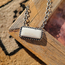 Load image into Gallery viewer, The Clyde Bar Necklace- White Buffalo