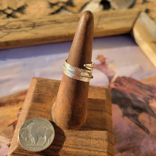 Silver Feather Rings - Adjustable