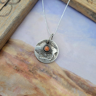 Spiny Buffalo Nickel Necklace