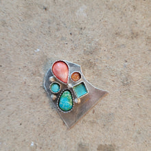 Load image into Gallery viewer, The Lou Cluster Studs - Spiny×Turquoise