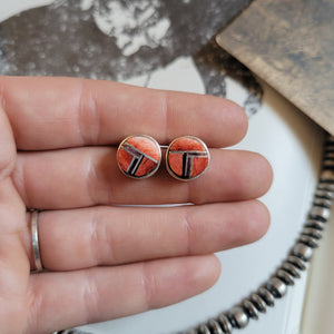 The Eden Spiny Inlay Studs - 11.5mm