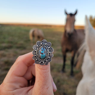 Golden Hills Flower Ring - 6.5
