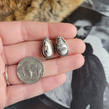 Load image into Gallery viewer, The Nora Studs - White Buffalo