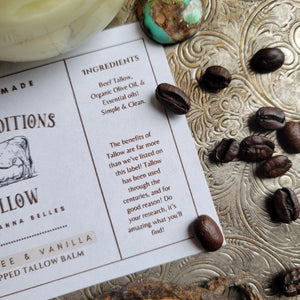 Coffee x Vanilla Tallow Balm - 4oz - PRE-ORDERS