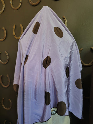 Lavender Dots - 36" Silk Wild Rag