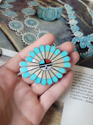 Zuni Inlay Belt Buckle