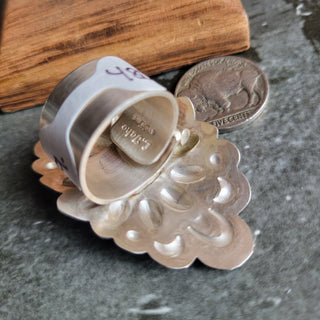 Tahe Statement Concho Ring - Adjustable