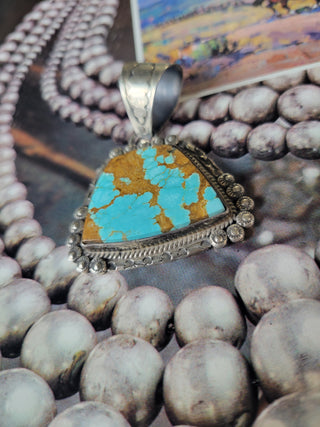 The Casey Pendant - #8 Turquoise