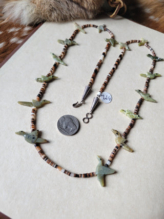 The Serpentine Bird Fetish Necklace - Vintage