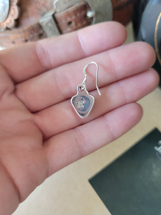 Georgia Peach Dangle Earrings - Orange Spiny Oyster