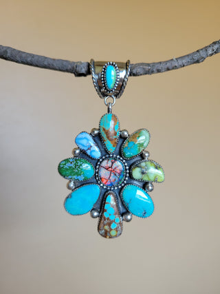 The Tamara Mixed Mine Cluster Pendant