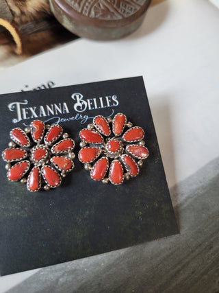 The Archer Cluster Studs - Coral