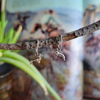 Weiner Dog Huggie Hoops