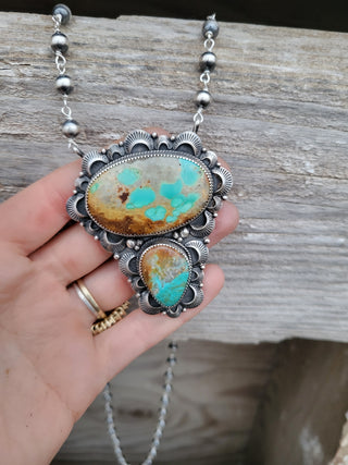 The Cori Pendant on 6mm Pearls