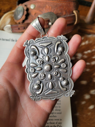 The Coyote Moon Concho Pendant