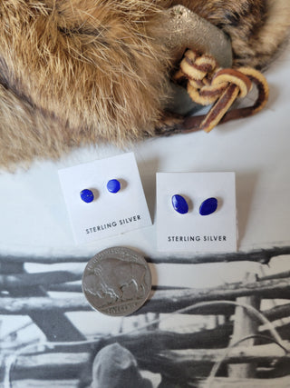 Small Lapis Studs