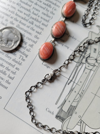 The Marlene Lariat - Light Red Spiny