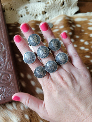 Mercury Dime Rings