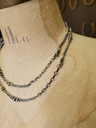 Graduated Pearls x Gold