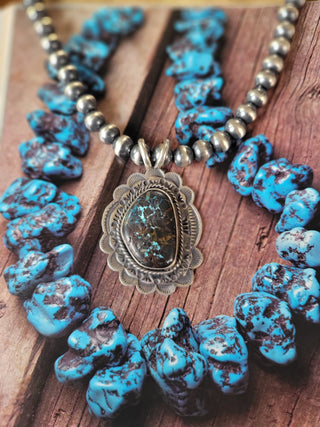 The Betsy Pendant - Black Jack