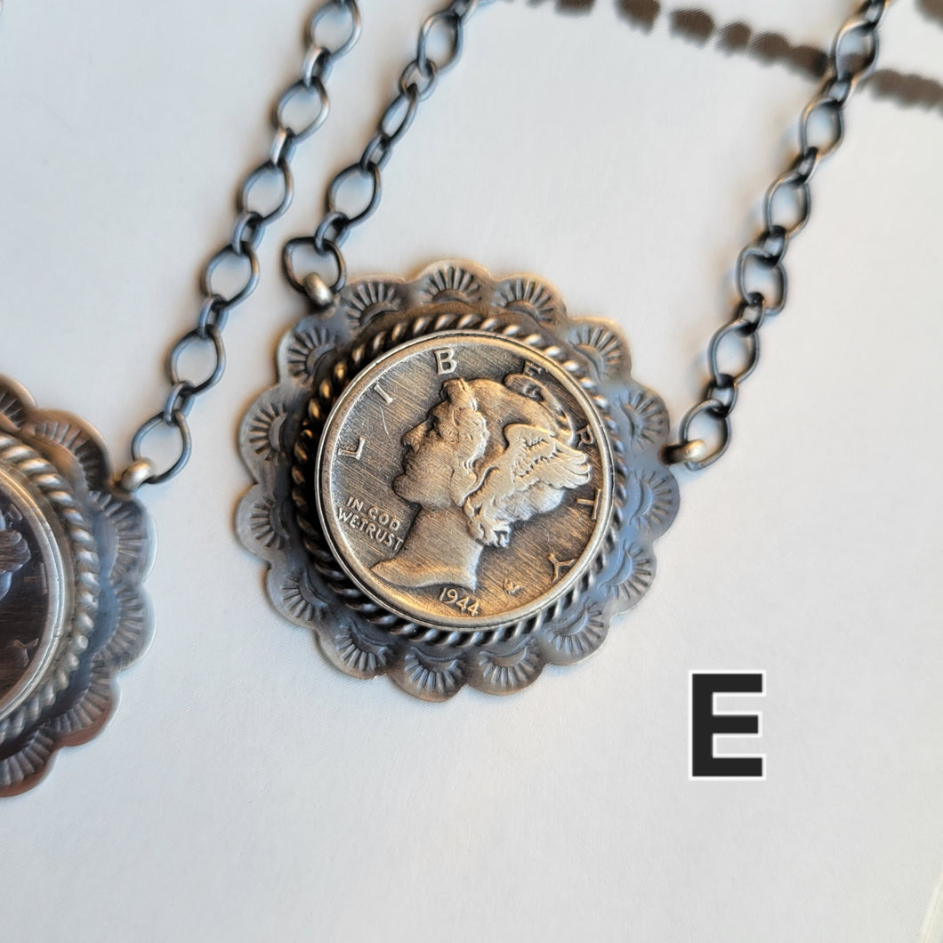 The Saratoga Dime Necklace