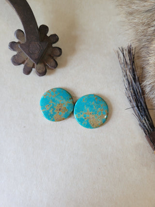 Kingman Turquoise Cab Pair