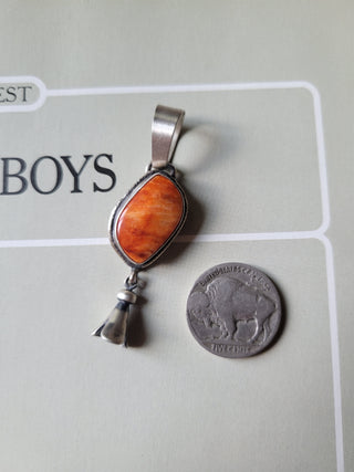The Blackwell Blossom Pendant - Orange Spiny