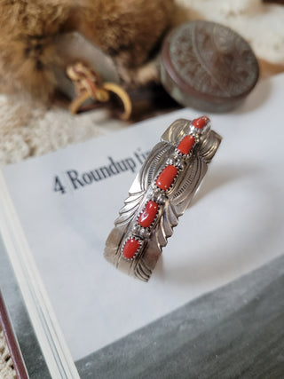 The Bridger Cuff - Coral