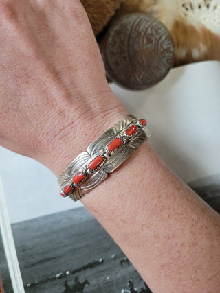 The Bridger Cuff - Coral