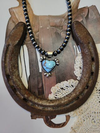 Golden Hills Heart Pendant