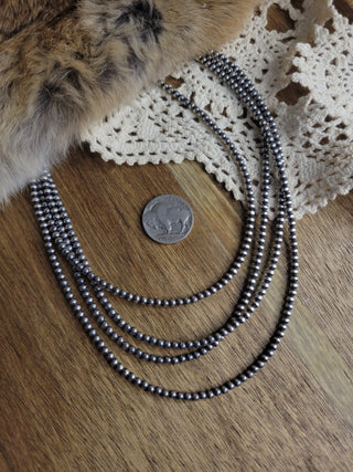 3mm 60" Pearl Necklace