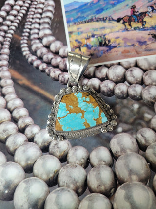 The Casey Pendant - #8 Turquoise