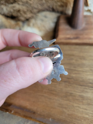 The Todd Thunderbird Inlay Ring - Sz 8.5