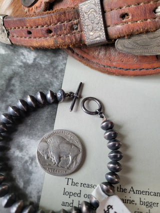 The Bancroft Navajo Handmade Saucer Pearl Bracelet