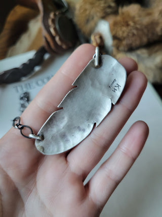 The Bettie Feather Necklace - White Buffalo