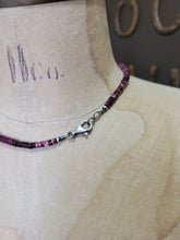 Load image into Gallery viewer, Purple Spiny Oyster Heishi Necklace