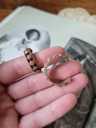 The Camille Hoops - Coral