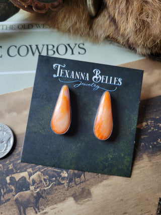 The Chandler Studs - Orange Spiny Oyster