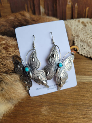 Butterfly Whimsy Concho Earrings - Kingman