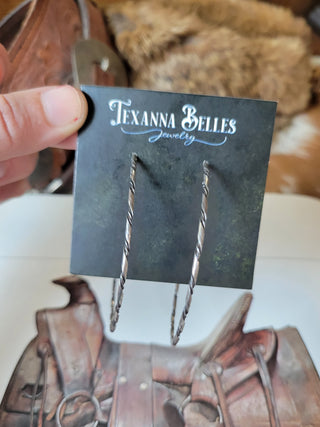 The Nashina 2.5" Sterling Hoops