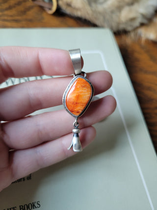 The Blackwell Blossom Pendant - Orange Spiny