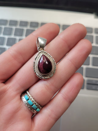Amy - purple spiny pendant