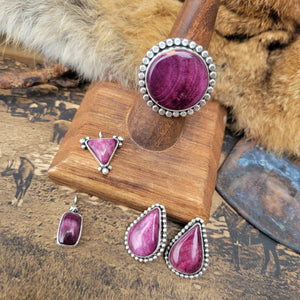 Custom Purple Spiny Studs